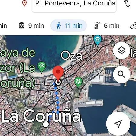 Flat Overlooking The Park 1km To Plaza Pontevedra 公寓 拉科鲁尼亚